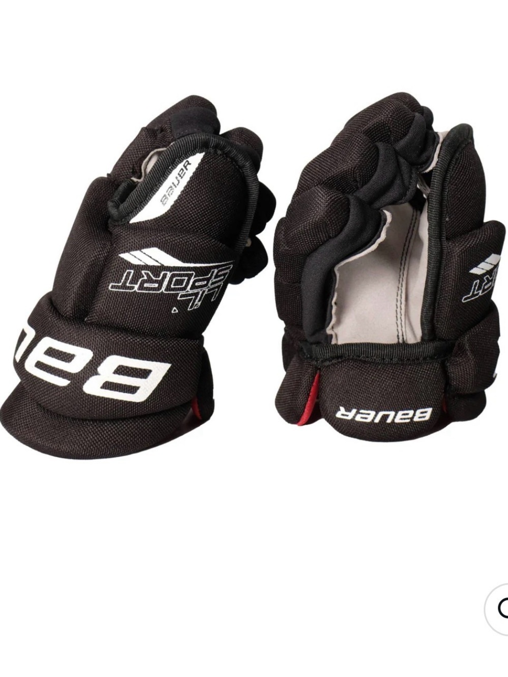 Bauer lil’ sport hockey gloves. Youth size 8.